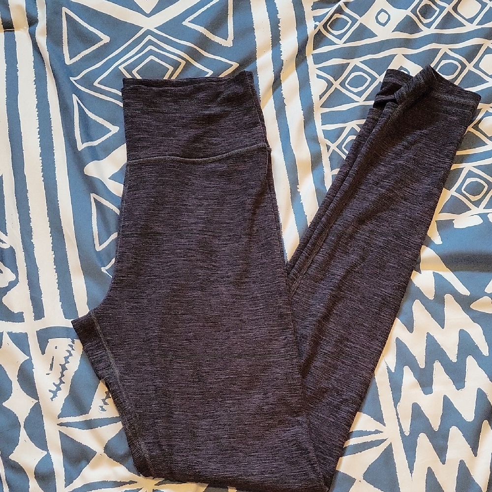Victoria's Secret Black and Gray Leggings Stretchy Athleisure